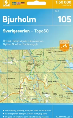 105 Bjurholm Sverigeserien Topo50