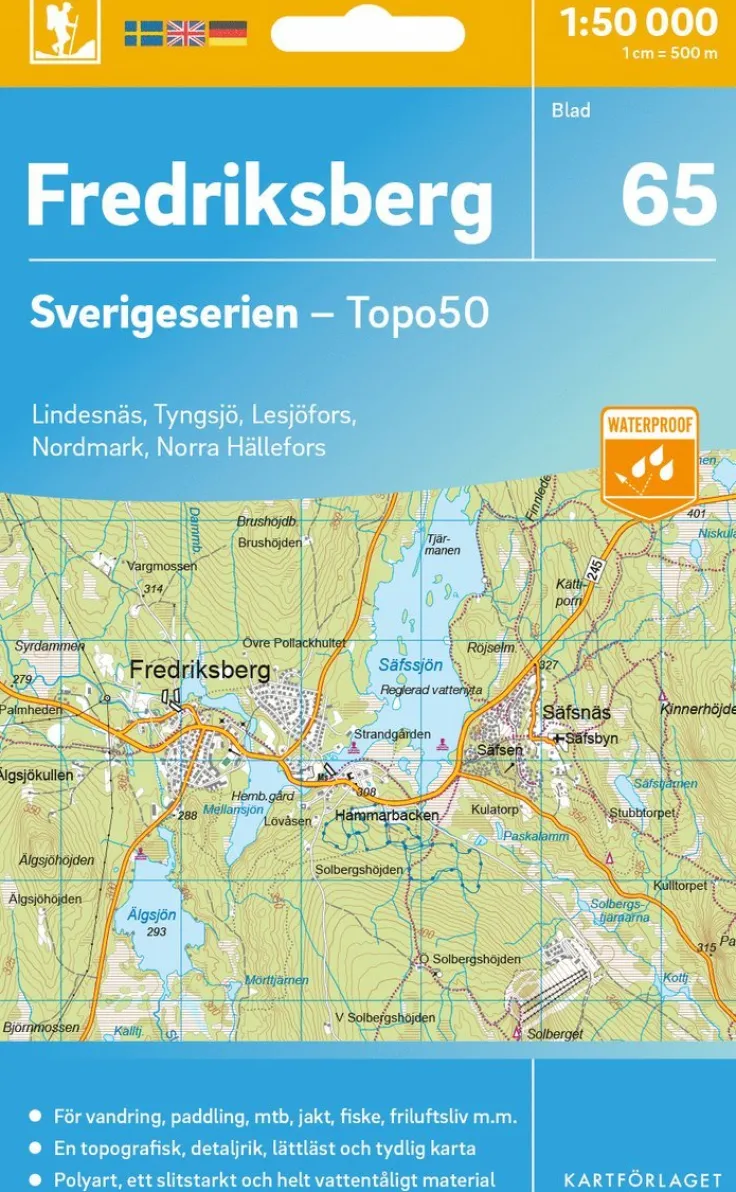 65 Fredriksberg Sverigeserien Topo50