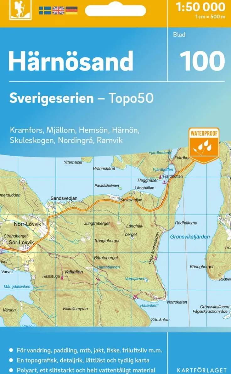 100 Härnösand Sverigeserien Topo50