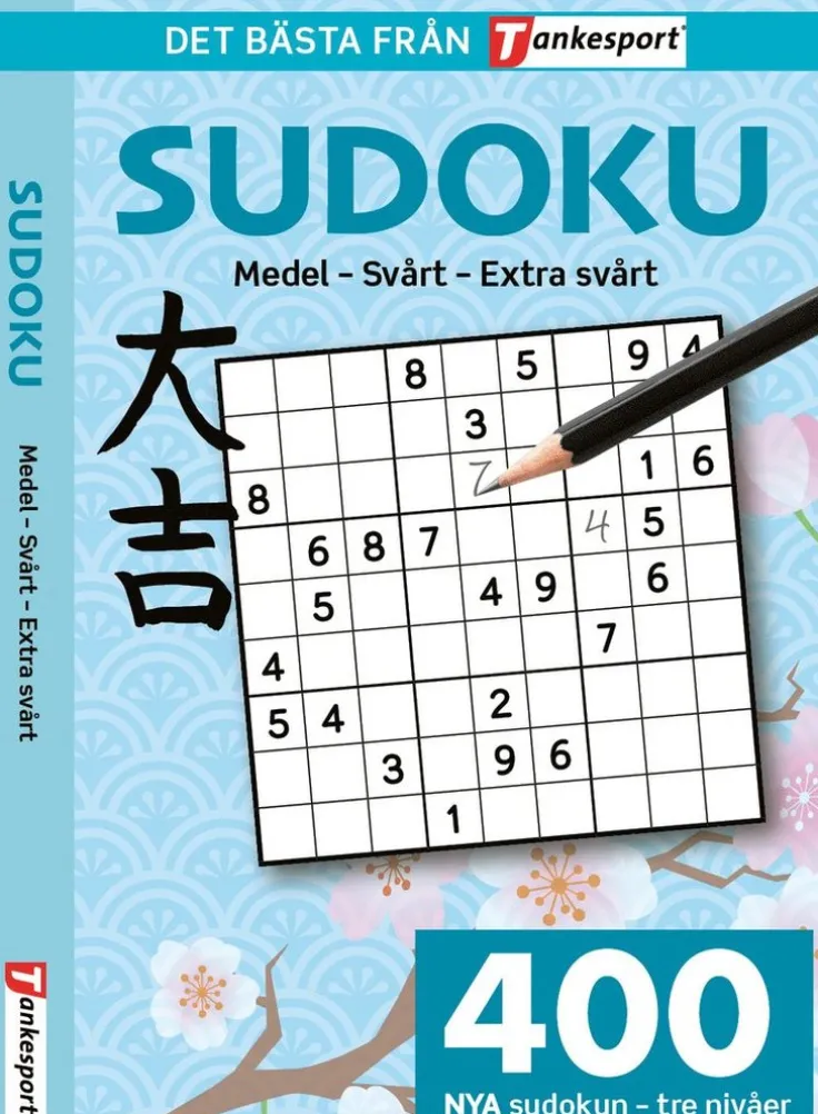 400 nya Sudoku : Medel - svårt - extra svårt