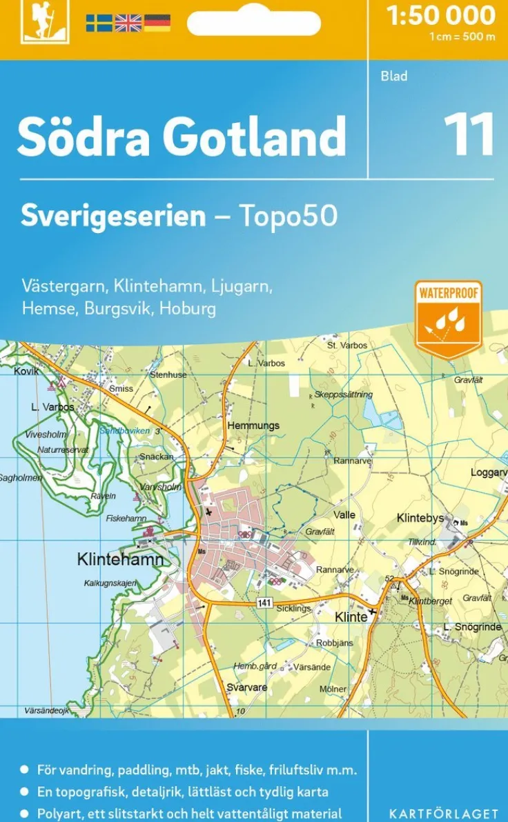 11 Södra Gotland Sverigeserien Topo50
