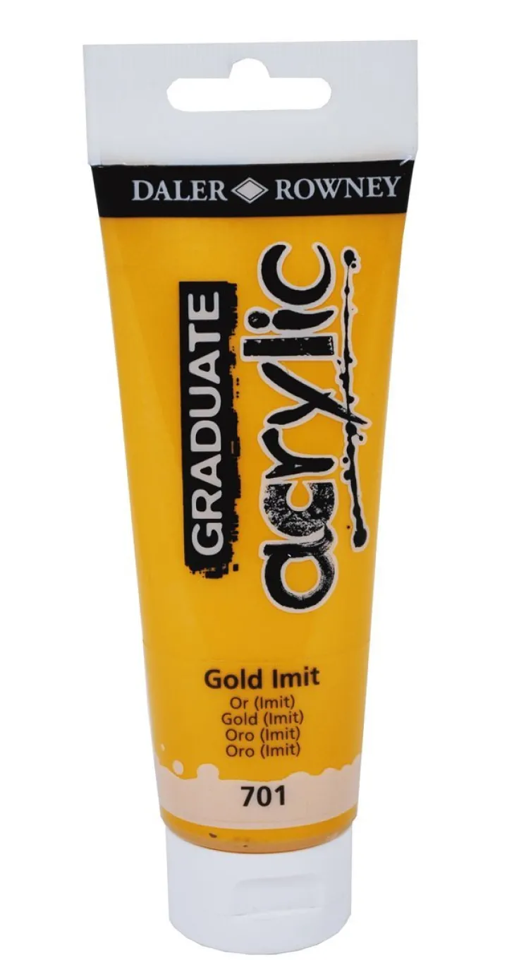 Akrylfärg Graduate 120ml guld