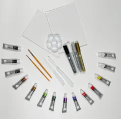 Akrylfärg Simply träväska 26 delar