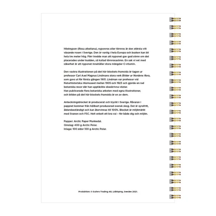 Anteckningsblock A5 linjerad Höstnypon