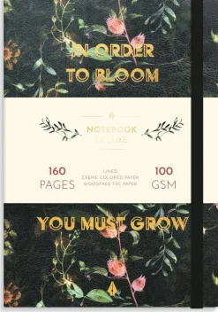 Anteckningsbok A5 Deluxe blommor