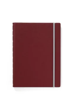 Anteckningsbok A5 Filofax linjerad vinröd