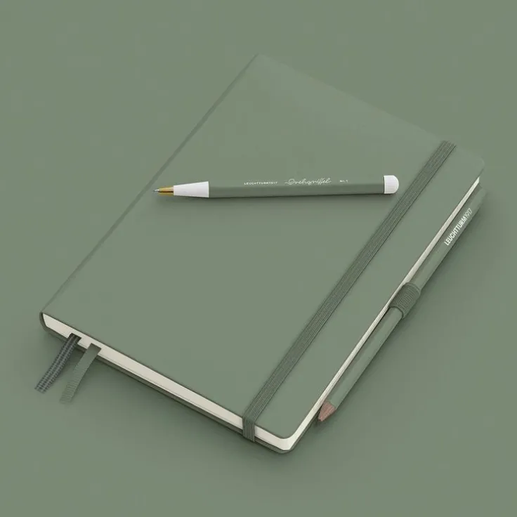 Anteckningsbok A5 Leuchtturm1917 dotted Olive