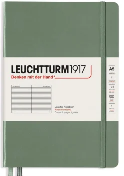 Anteckningsbok A5 Leuchtturm1917 linjerad Olive