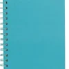 Anteckningsbok A5 linjerad spiral turkos