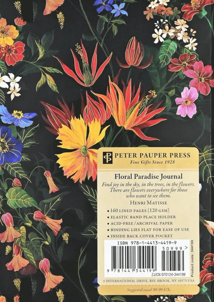 Anteckningsbok A6 linjerad Floral Paradise