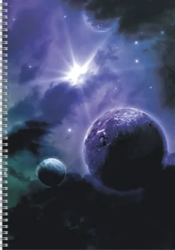 Anteckningsbok A4 olinjerad spiral Nebulosa
