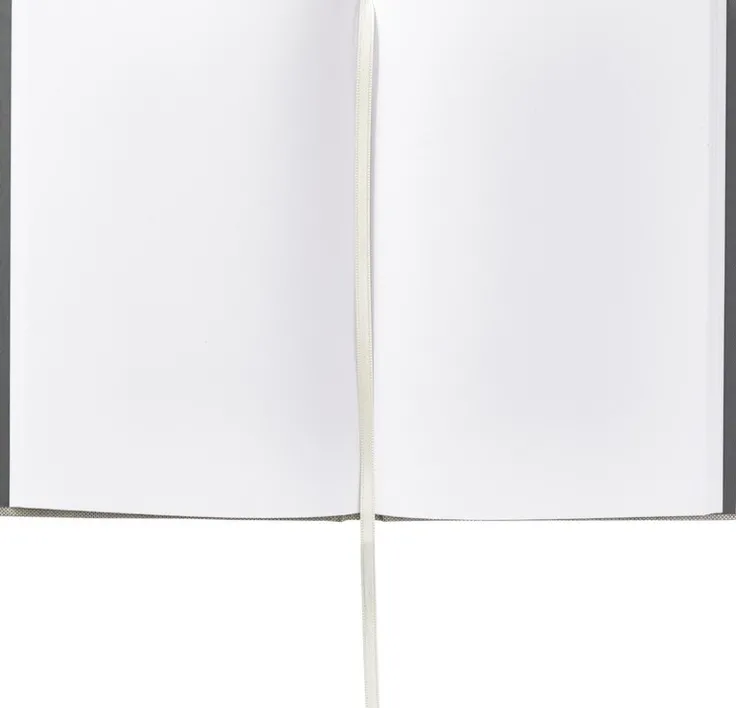 Anteckningsbok A5 olinjerad textil beige