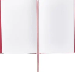 Anteckningsbok A5 olinjerad textil rosa