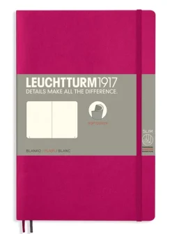 Anteckningsbok B6 Leuchtturm1917 olinjerad mjuk pärm cerise