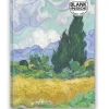 Anteckningsbok 22x16cm olinjerad Vincent van Gogh: Wheat Field with Cypresses