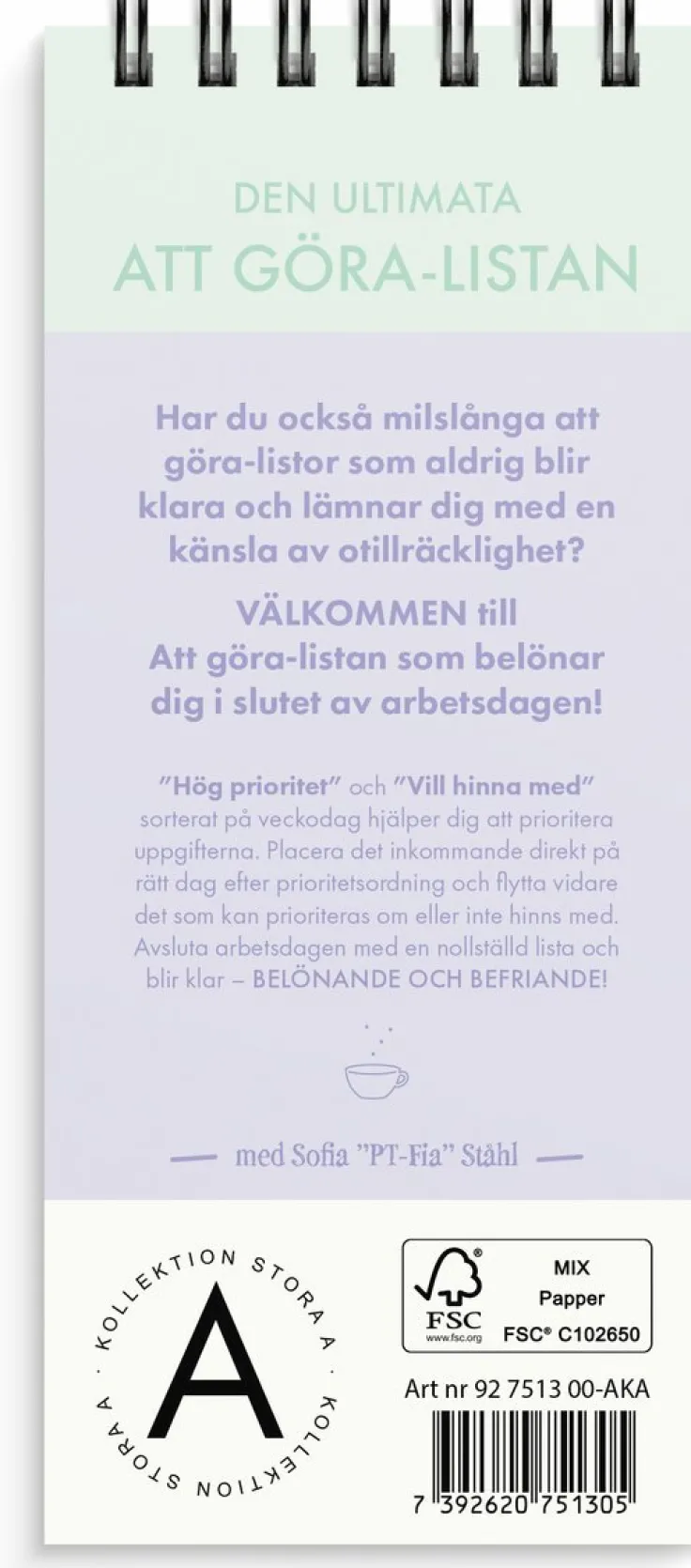 Att göra lista PT-Fia - Sofia Ståhl