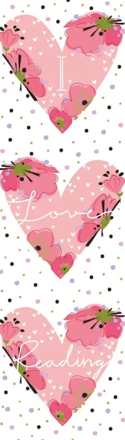 Bokmärke - tre hjärtan