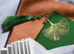Bokmärke i metall Ginko