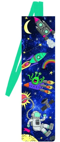Bokmärke med band - rymden