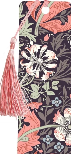 Bokmärke med tofs - Blommor