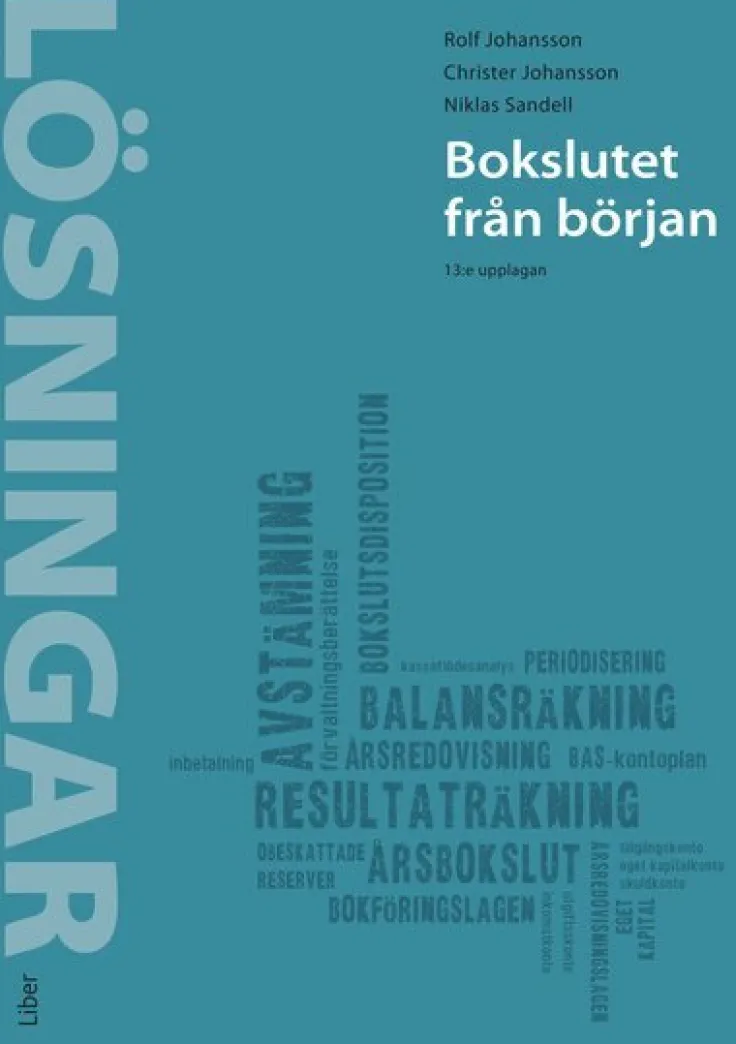 Bokslutet från början Lösningar