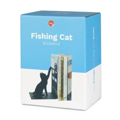 Bokstöd Fiskande Katt