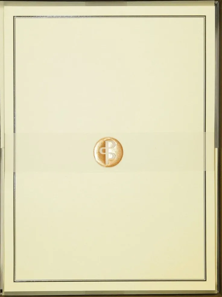 Brevpapper Black & Cream