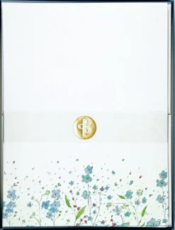 Brevpappersset Blue Flowers