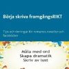 Börja skriva framgångsRIKT : tips och övningar för romaner, noveller och fackböcker