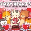 Cozy Hearts. Mysig och gullig Cozy Coloring målarbok från Coloring Book Cafe