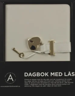 Dagbok med lås creme