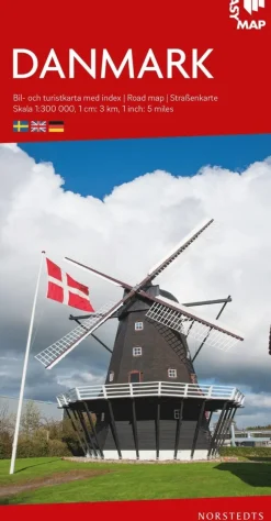Danmark EasyMap : Skala 1:300.000