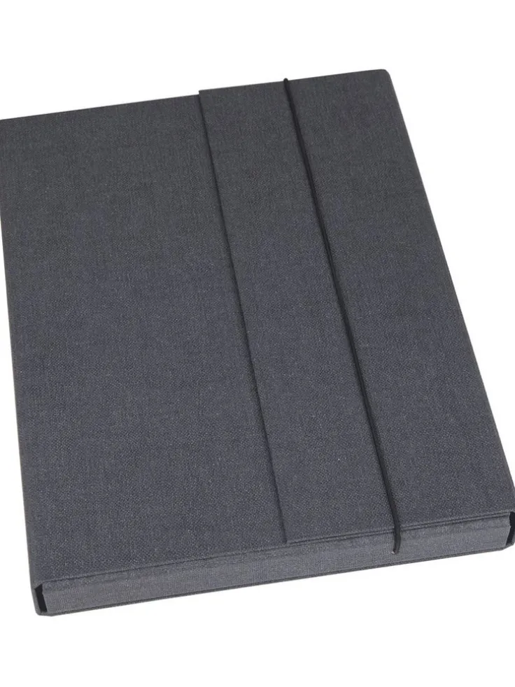 Dokumentmapp A4 Olof canvas svart