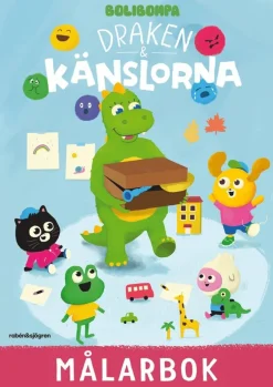 Draken och känslorna målarbok