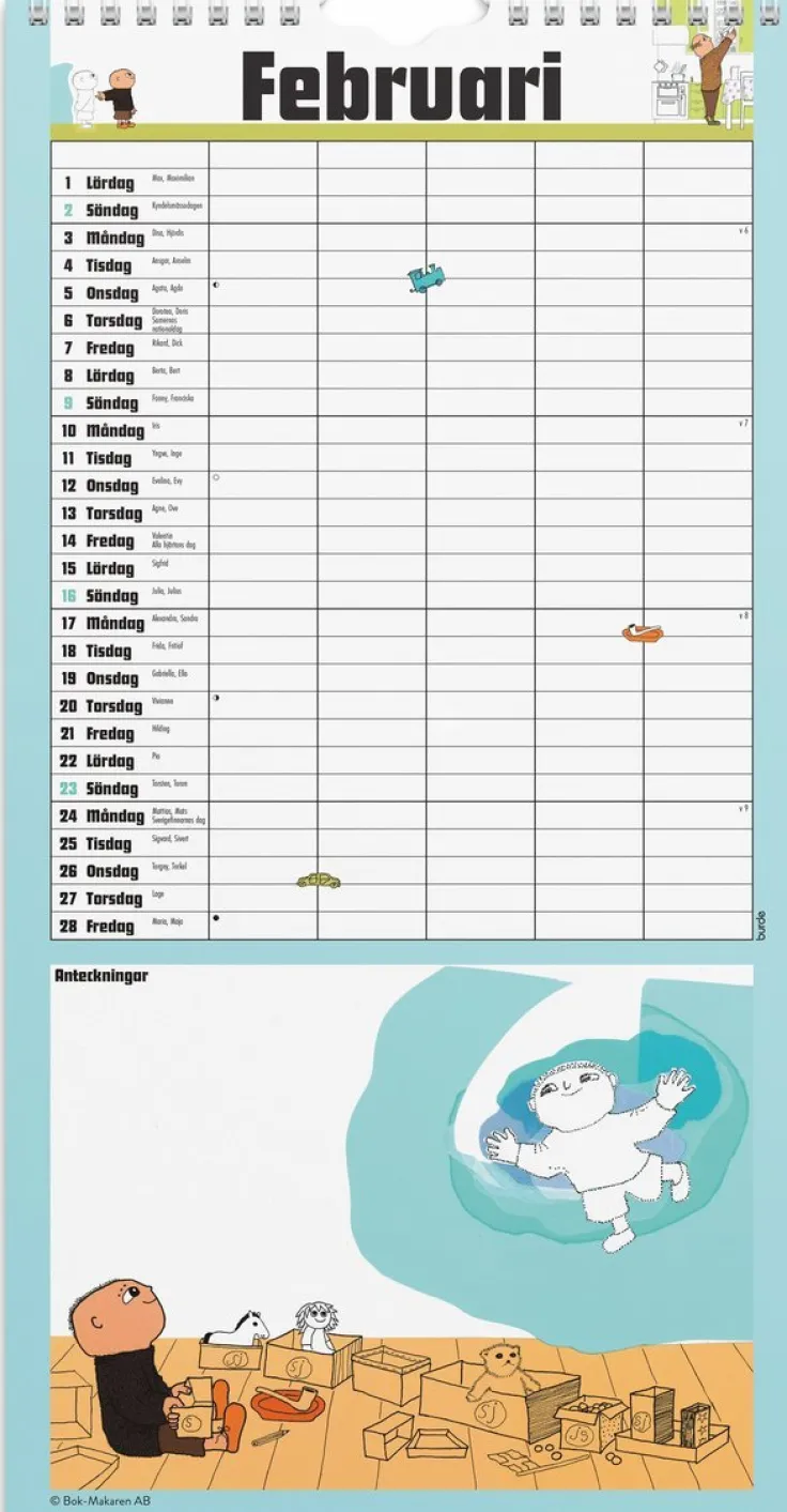 Familjekalender 2025 Alfons Åberg