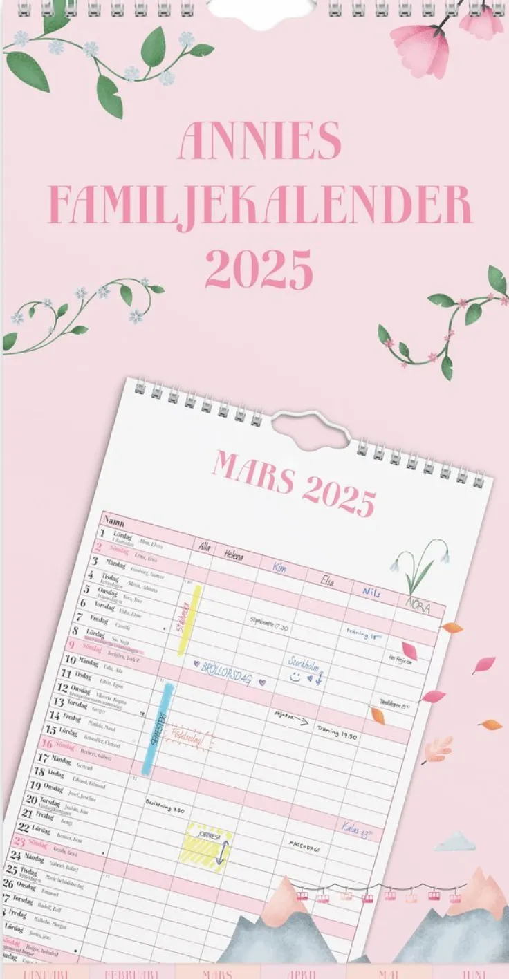 Familjekalender 2025 Annies familj