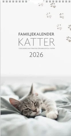 Familjekalender 2026 Katter
