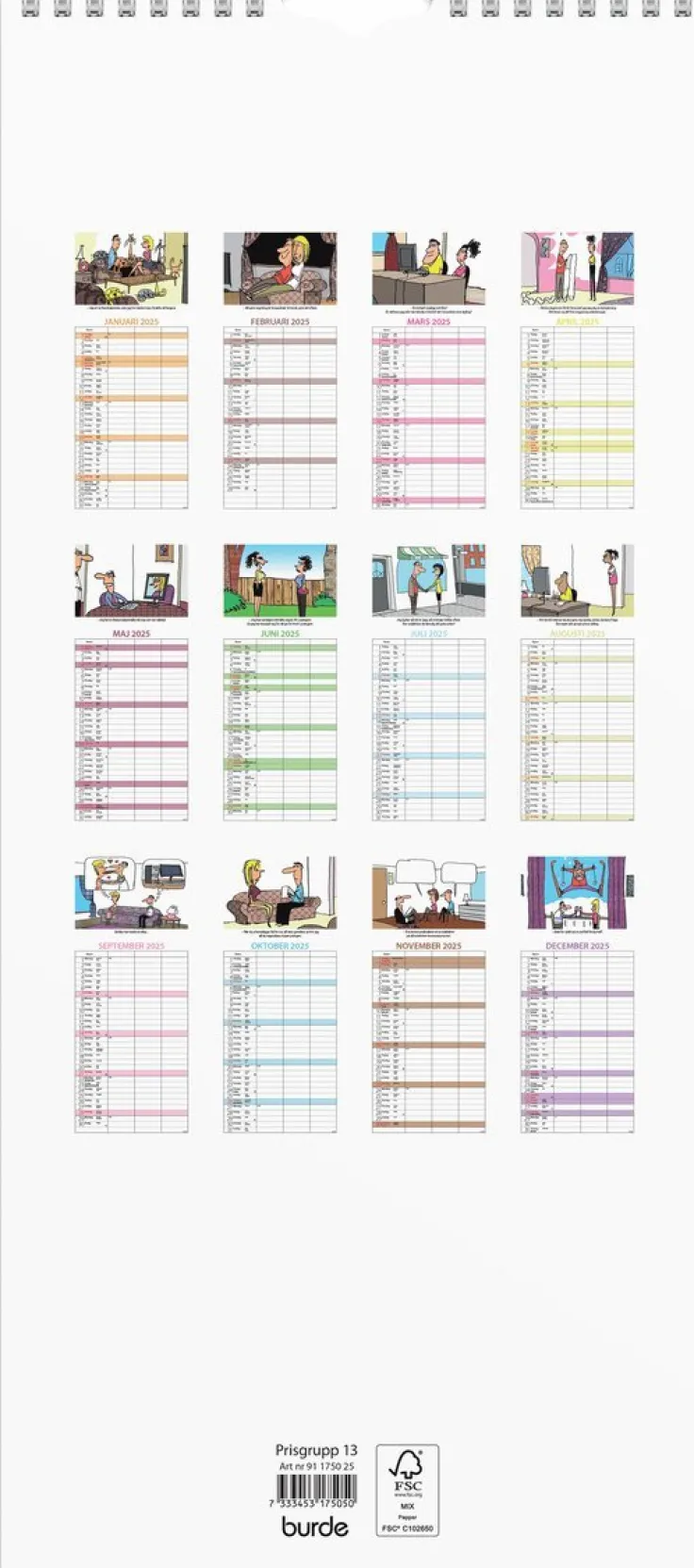 Familjekalender 2025 Parkalendern