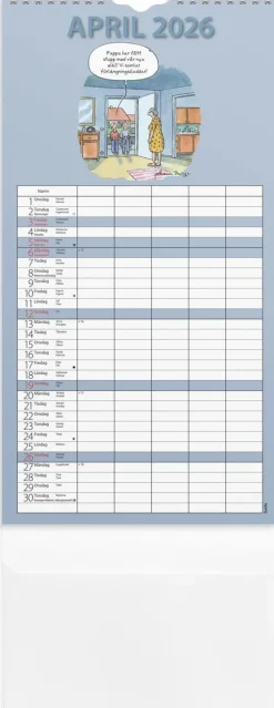 Familjekalender 2025-2026 Rolig