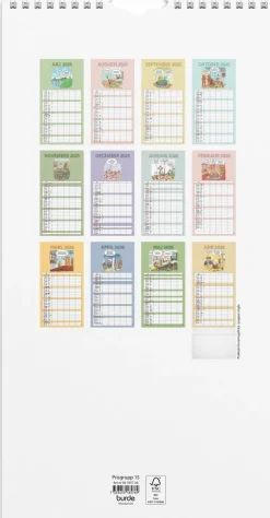 Familjekalender 2025-2026 Rolig