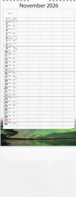 Familjekalender 2026 Årstider