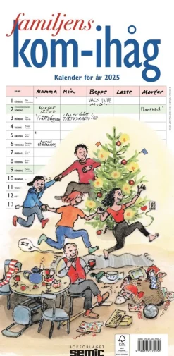Familjens kom-ihåg-kalender 2025