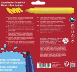 Fiberspetspenna Jumbo 12 färger