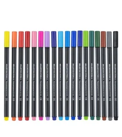 Fiberspetspenna 0,4mm 18 färger