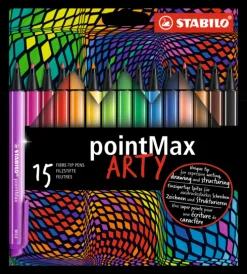 Fiberspetspenna Stabilo Pointmax Arty 15 färger