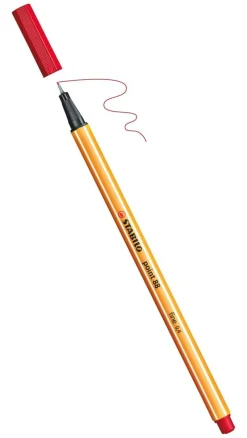 Fiberspetspenna Stabilo Point 88 röd