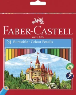 Färgpenna Ecopencil sexkantig 24 färger