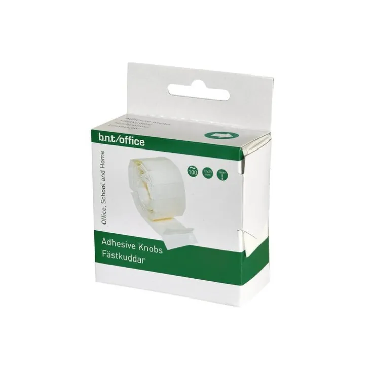 Fästkuddar dubbelhäftande 25x12mm 100st vita