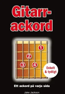 Gitarrackord : ett ackord på varje sida - enkel & tydlig