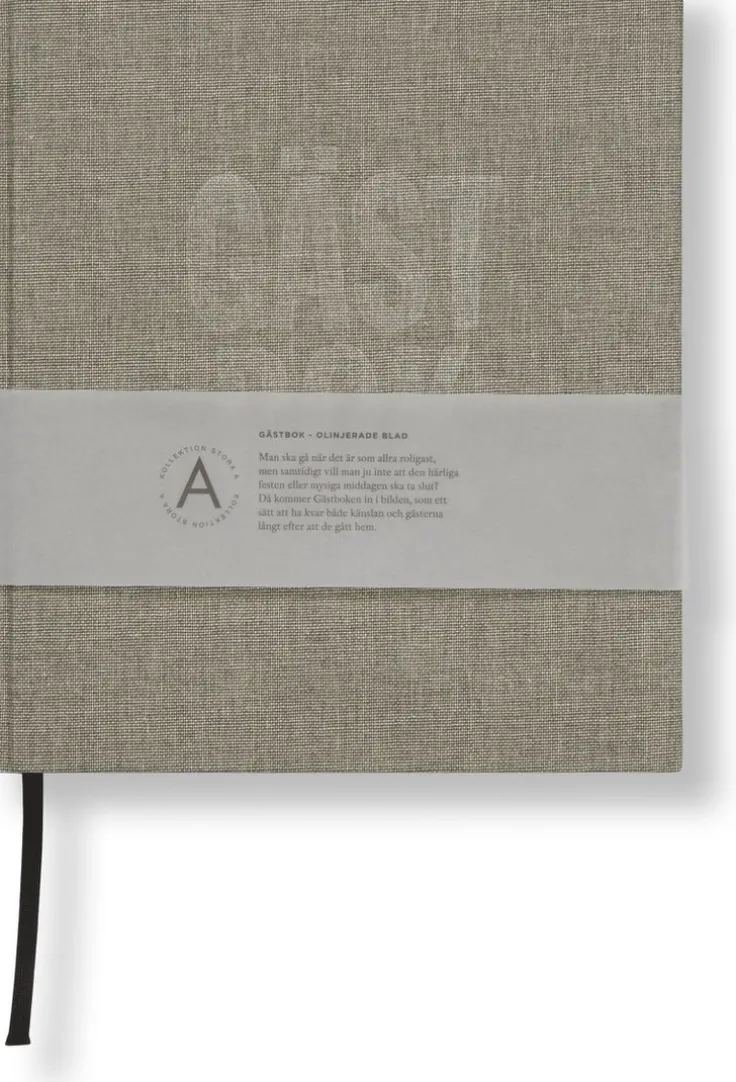 Gästbok 210x240mm beige